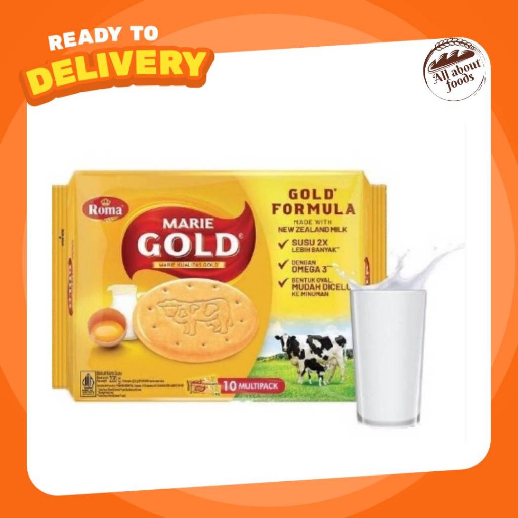 Roma Marie Gold​ Biscut ​โรม่า แมรี่ โกลด์บิสกิตรสนม 220g