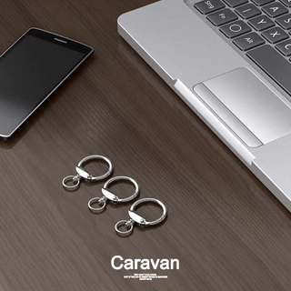 Caravan Crew Keychain 2.9cm วัสดุโลหะ ประเภทแหวน