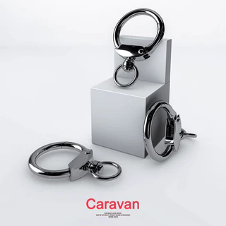 Caravan Crew Keychain 2.9cm วัสดุโลหะ ประเภทแหวน