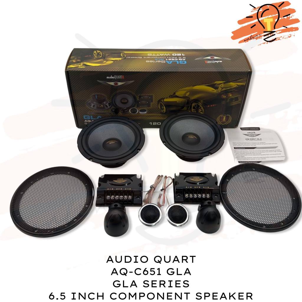 AUDIO QUART AQ-C651 GLA  ลำโพงแยกชิ้น ติดรถยนต์ ขนาด 6.5 นิ้ว GLA -Series แพ็ค 1 คู่