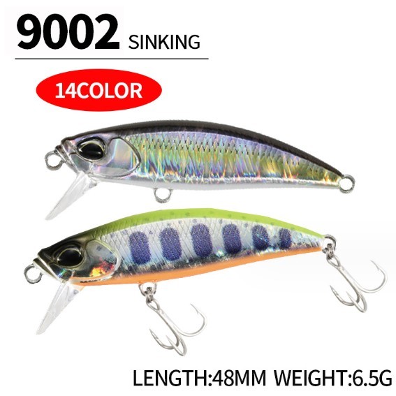 เหยื่อปลั๊ก 4.8cm/6.5g Sinking กระสูบน้ำไหล กะพง แอคชั่นดีมาก