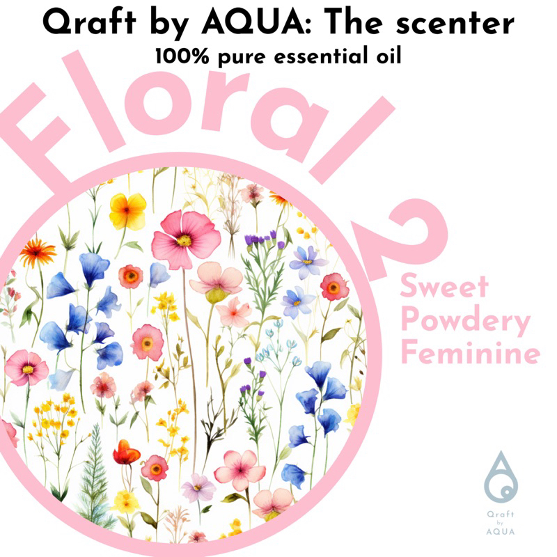 essential oil (floral) chamomile, lavender, geranium, immortelle, tuberose, lily, blue tansy, narcis