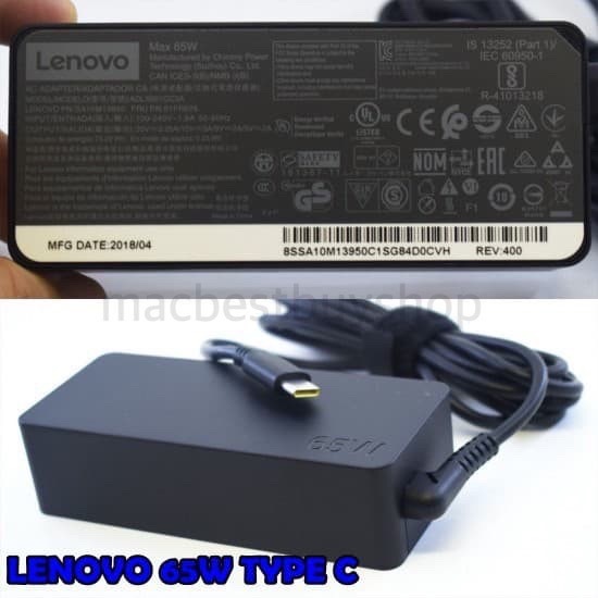 พร้อมส่ง Adapter Lenovo 65W Type-C สายยาว1.8m