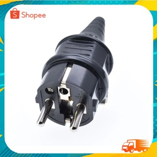 หัวปลั๊ก ตัวผู้ ขากลม IP44 EU (2P+E) 16A 250V ไฟฟ้า
