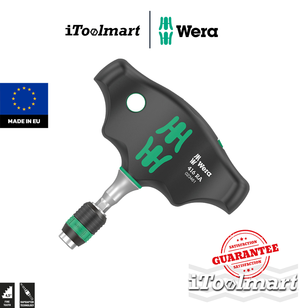 WERA ประแจก๊อกแก๊กตัวที 416 RA Rapidaptor ratchet 05023461001