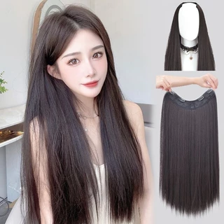 🔥พร้อมส่ง🔥แฮร์พีช แบบแพ ผมตรง 60cm 50cm หนาสุด 180g แฟชั่นเหมาะสำหรับผู้หญิงทุกคน