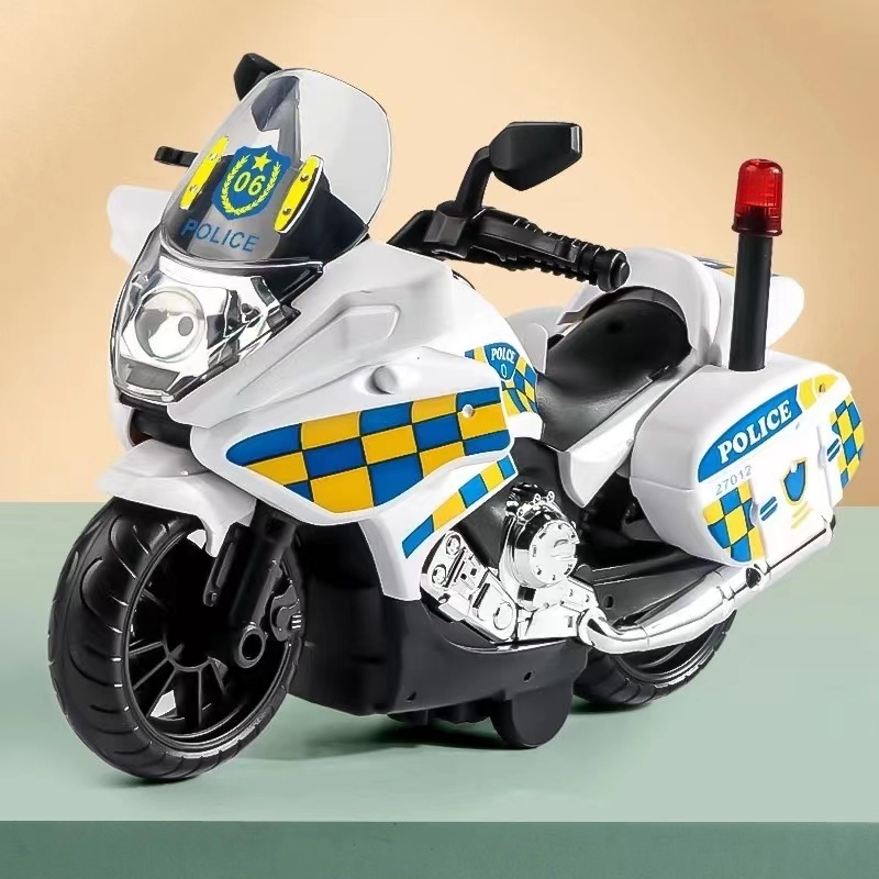 รถของเล่น รถมอเตอร์ไซค์ตำรวจ ของเล่นจำลองรถรถตำรวจ POLICE มีเสียง มีไฟ วิ่งได้ของขวัญวันเกิดเด็ก ของเล่นเสริมพัฒนาการเด็