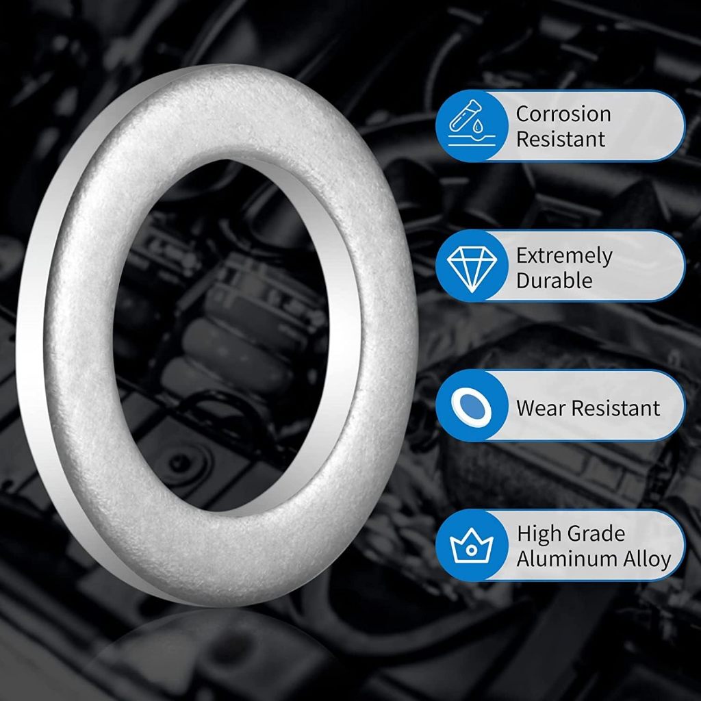 แหวนรองน็อต ถ่ายน้ำมันเครื่อง Honda 14mm สำหรับรถยนต์ Honda ทุกรุ่น รหัส 94109-14000