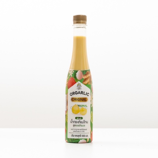 Orgarlic ออการ์ลิค น้ำกระเทียมโทนสกัดเย็น "สูตรต้นตำรับ" ผสม ขิง กระชาย แอปเปิ้ลไซเดอร์ และมะนาว