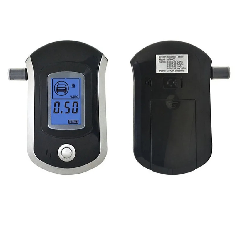 NEW  เครื่องเป่าแอลกอฮอล์ เครื่องเป่าวัดแอลกอฮอล์ Digital Breath Alcohol Tester meter AT-6000 ราคา ถูกที่สุด ดีลบีเคเค แกลเลอรีภาพที่ 5
