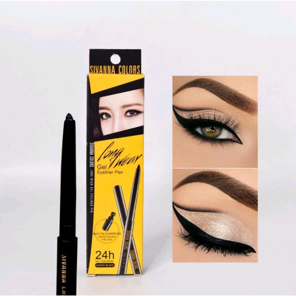 ้HF777อายไลเนอร์เจล Sivanna Long wear Gel #Super Black