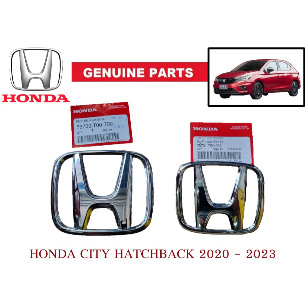 ของแท้เบิกศูนย์ ตราโลโก้ฮอนด้า ซิตี้ แฮทช์แบ็ก 5 ประตู ปี 2020 - 23 HONDA CITY HATCHBACK emblem logo genuine parts