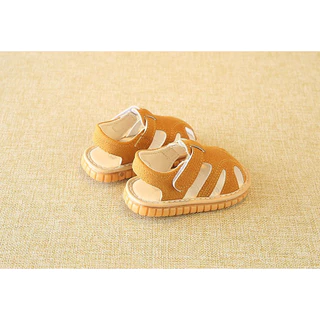 พร้อมส่ง รองเท้าเด็กวัยหัดเดิน มีเสียง พื้นยางกันลื่น รัดข้อเท้า สีสวยน่ารัก Toddler Barking Sandals