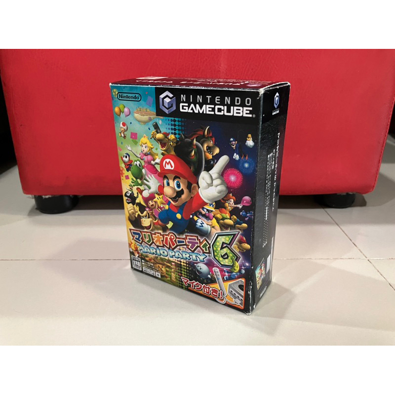 แผ่น Nintendo GameCube (japan)  Mario Party 6 + Microphone(Boxset) สภาพสวยดีกล่องคม