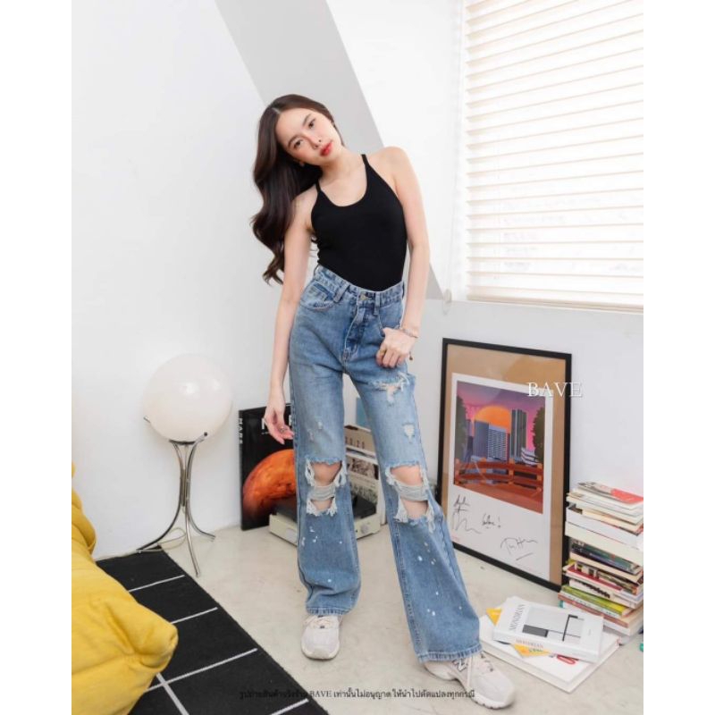 BAVE JEANS (51389) พร้อมส่งTH