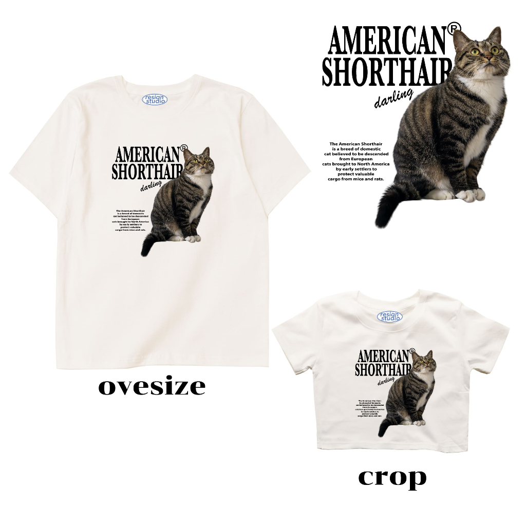 resign.studio - American shorthair T-shirt