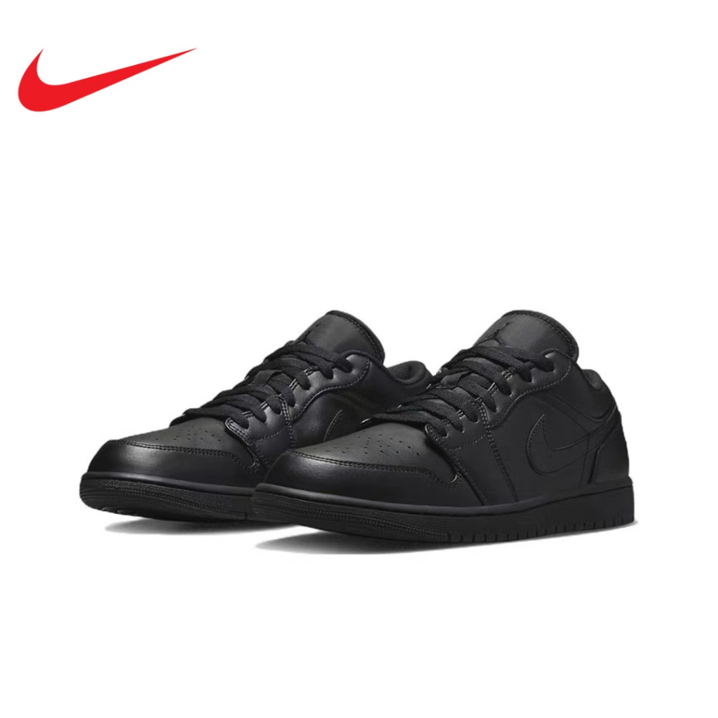 Jordan Air Jordan I Low "Triple Black" Low cut retro basketball shoe for men black