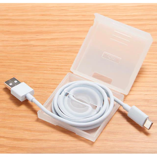 MUJI⚡️ ตลับเก็บสายชาร์จ พร้อมฐานตั้งมือถือ PP Cable Case with stand square มูจิ ของแท้