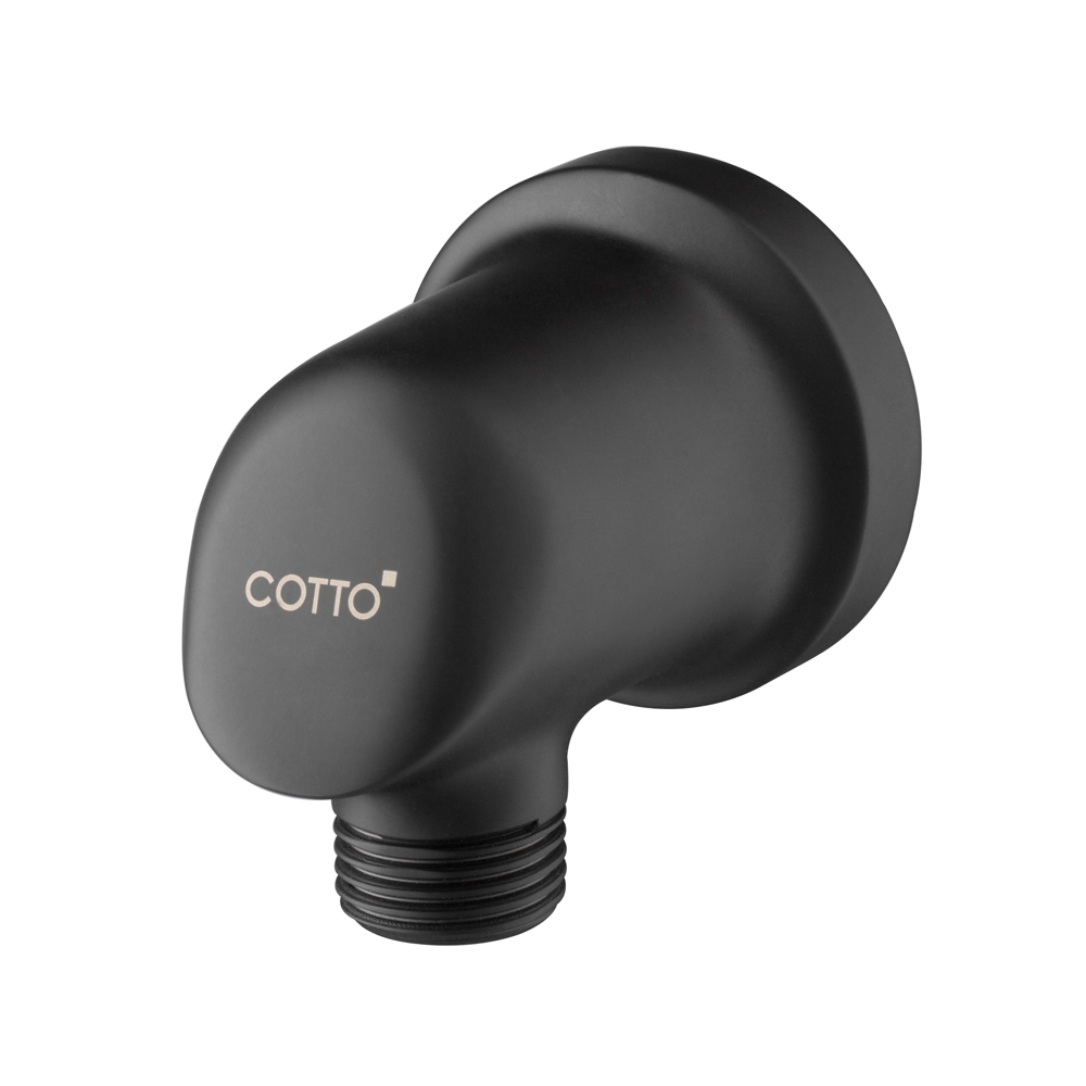 COTTO ข้อต่อฝักบัวสายอ่อน(สีดำ) CT600#BL