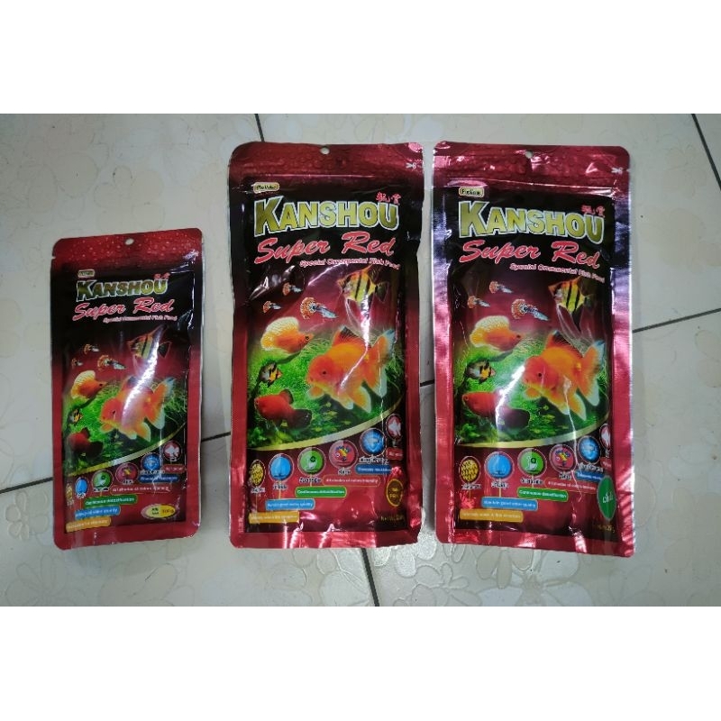 อาหารปลาสวยงามKANSHOU100กรัมกับ250กรัม(พร้อมส่งทุกวัน)