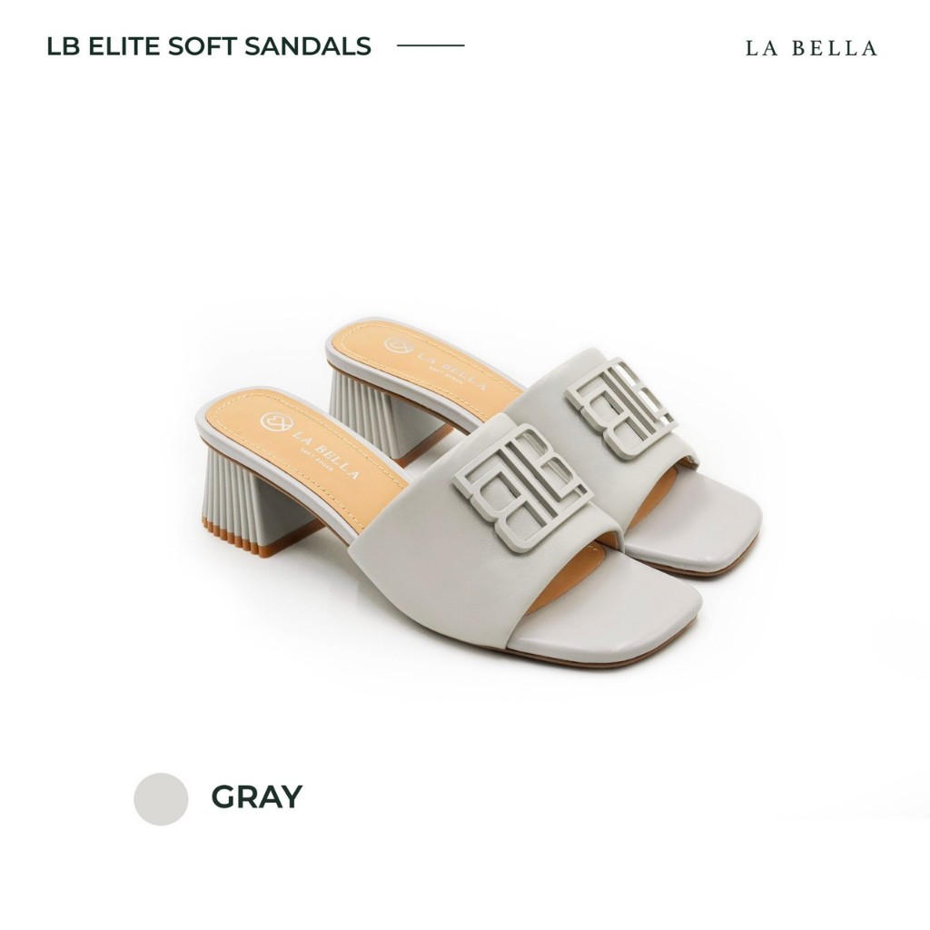 LA BELLA รุ่น LB ELITE SOFT SANDALS - GRAY