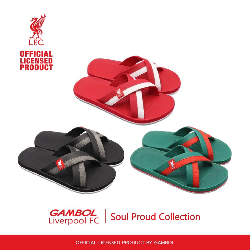 ส่งฟรี ! รองเท้าแตะ Gambol Liverpool FC รุ่น Pround Winner LW/LM12001 #36-46