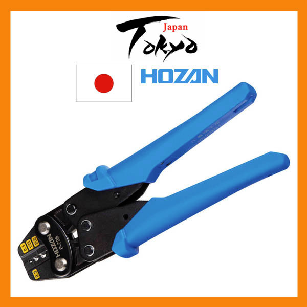 Hozan P-726 อุปกรณ์ย้ําหางปลา (ขั้วต่อย้ําหางปลา / สําหรับปลอก B・P)| เครื่องมือสายไฟ / ขนาดที่ใช้งาน