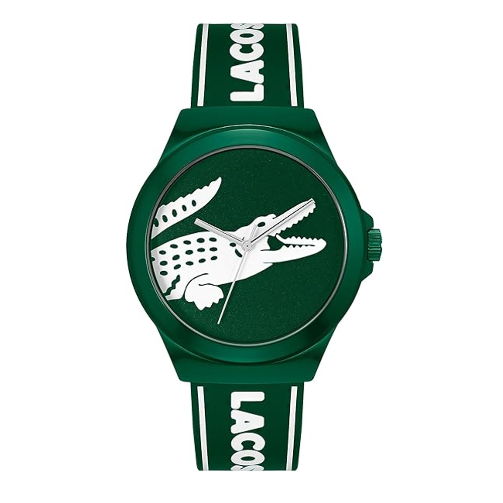 LACOSTE NEROC รุ่น LC2011309 นาฬิกาข้อมือผู้ชาย สายซิลิโคน สีเขียว หน้าปัด 42 มม.