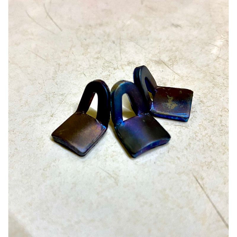 หูดึงสปริง หูเกี่ยวสปริง ท่อไอเสีย วัสดุไทเทเนี่ยม หนา2mm. ถุง10ตัว จัดส่งฟรี