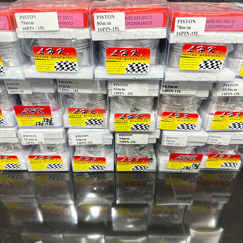 ลูกสูบLHK ขนาด62-85 สลัก16 มิล ชุดลูกแหวนลูกหัวนูน62/65/66/67/68/69/70/71/72/73 -85 มิล สลัก16