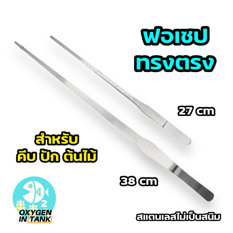 ฟอเซป สำหรับคีบ ปัก ไม้น้ำ ไม้บก ทรงตรง 27 cm. และ 38 cm. (พร้อมส่ง)