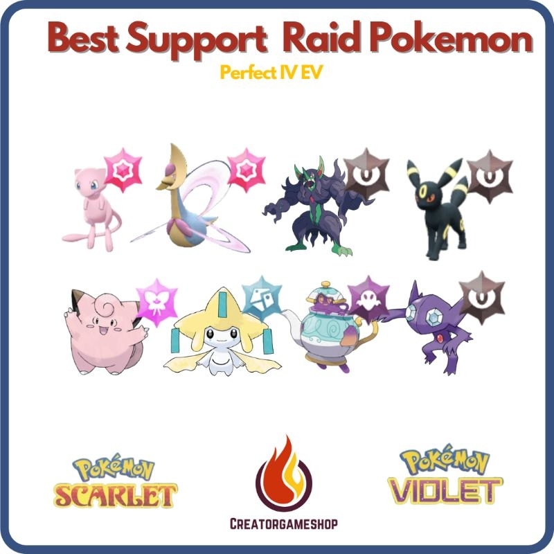 Pokemon Scarlet and Violet Best Support(สนับสนุน) Pokemon Tera Raid Team ประจำเดือนพฤศจิกายน