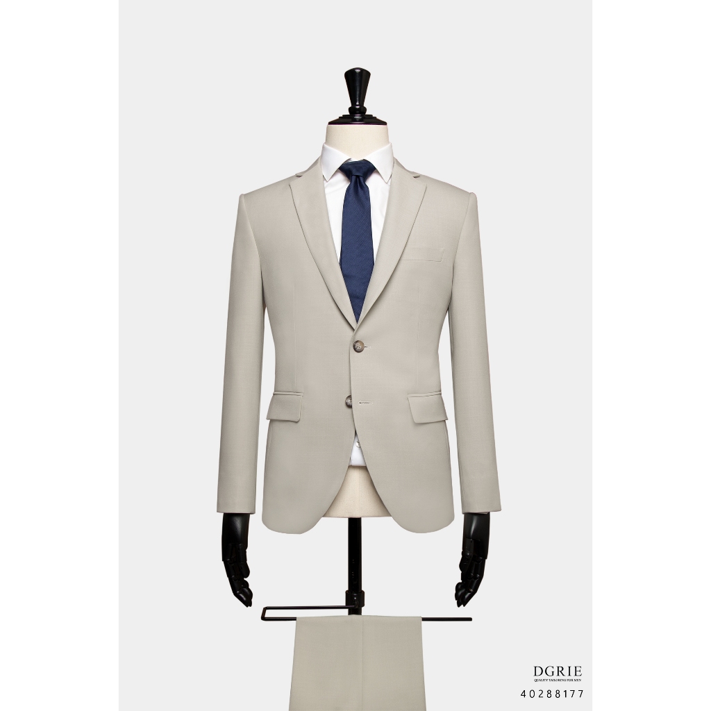 DGRIE Play – Play Cream T/R 2button Standard Notch Lapel Jacket : สูทสีครีม ปกมาตรฐาน