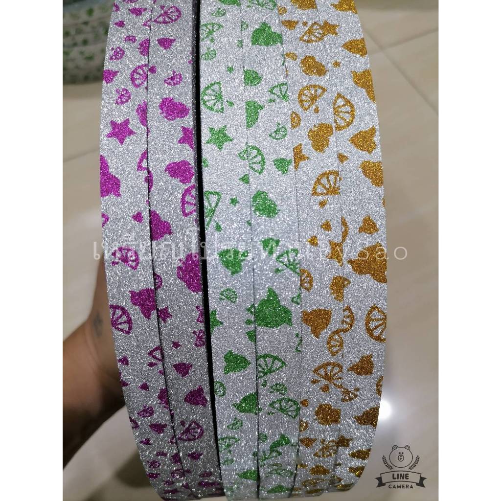 ร.กากเพชรลายคริสมาศ 12มิล300หลา ลายสวย เนื้อหนา