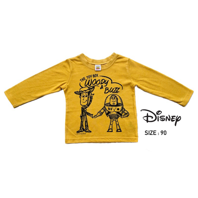 เสื้อ Disney เด็กมือสองลาย Woody&amp;Buzz