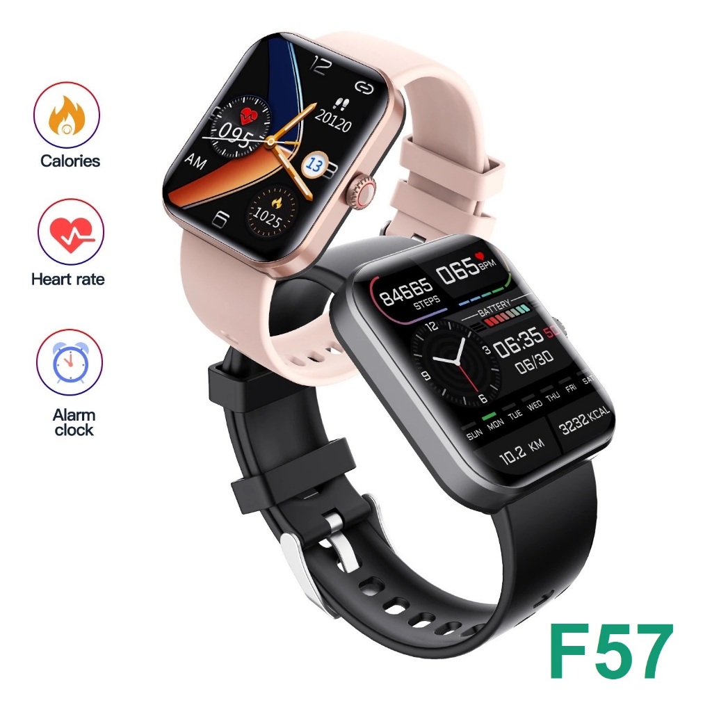 นาฬิกาอัจฉริยะ วัดน้ำตาลในเลือด Kawa F57 Smart watch  วัดอุณหภูมิ อัตราการเต้นหัวใจ(รองรับภาษาไทย)