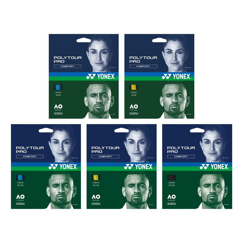 Yonex เอ็นไม้เทนนิส Polytour Pro 16L/1.25mm , 18/1.15mm Tennis String Reel (5แบบ) ราคา ถูกที่สุด ดีลบีเคเค
