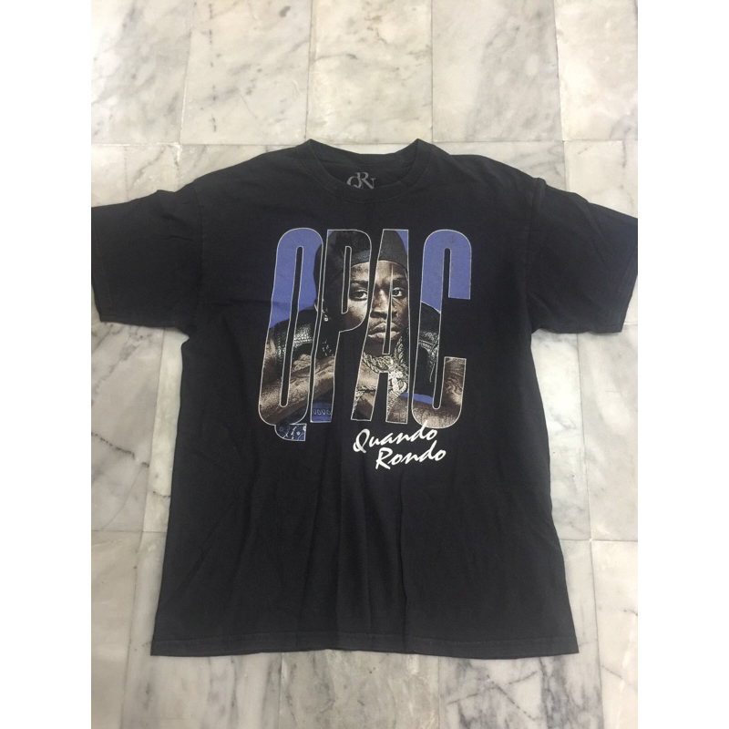 เสื้อยืดแขนสั้น แนวนักร้องแรปเปอร์ QUANDO RONDO แท้ มือสอง สภาพดี ของพร้อมส่งครับ