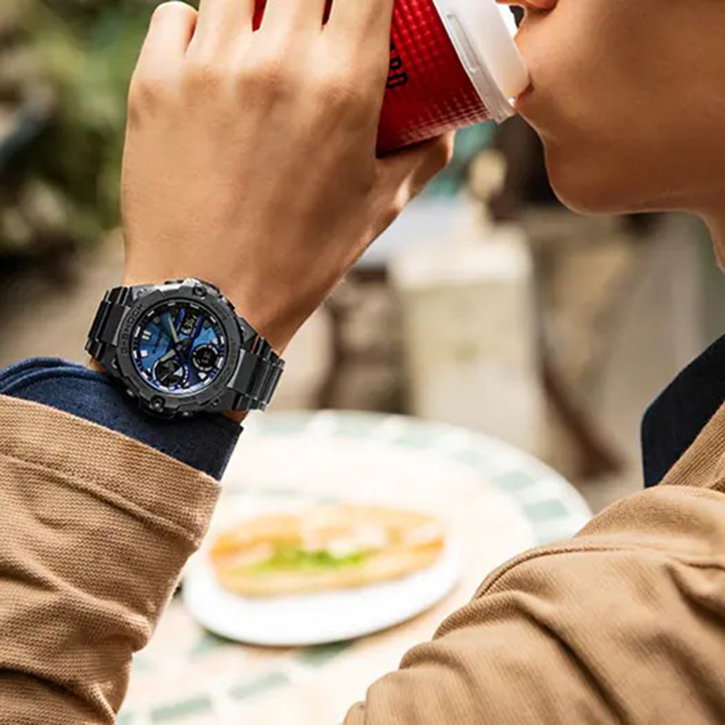 นาฬิกาข้อมือผู้ชายมีสไตล์ รุ่น GST-B400AD-1A4（มีการรับประกัน）
