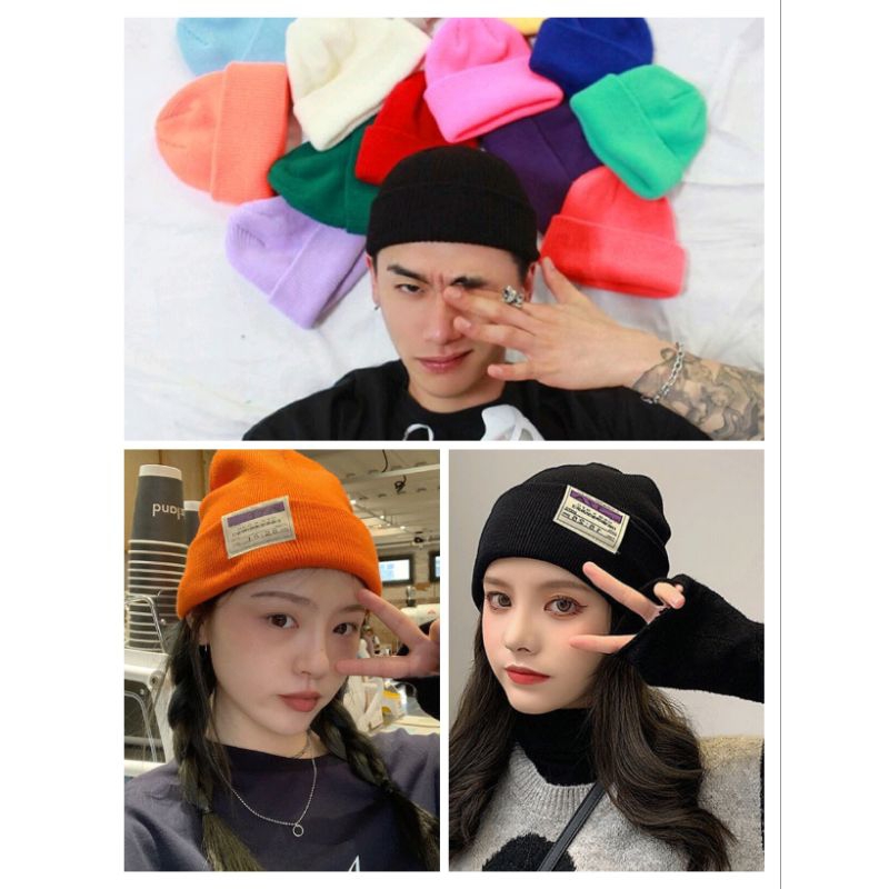 C023 [พร้อมส่ง] หมวกไหมพรม
