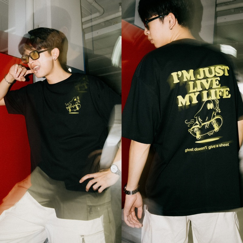 ZAMIO GHOST T-shirt เสื้อยืดแขนสั้นทรง oversize - รูปที่ 3