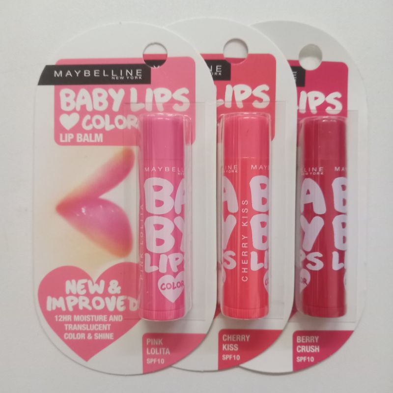 ลิปมัน เมย์เบลลีน เบบี้ ลิป 4 ก. Maybelline Baby Lip Maybelline baby lips Color Lip Balm SPF10 4 g. 