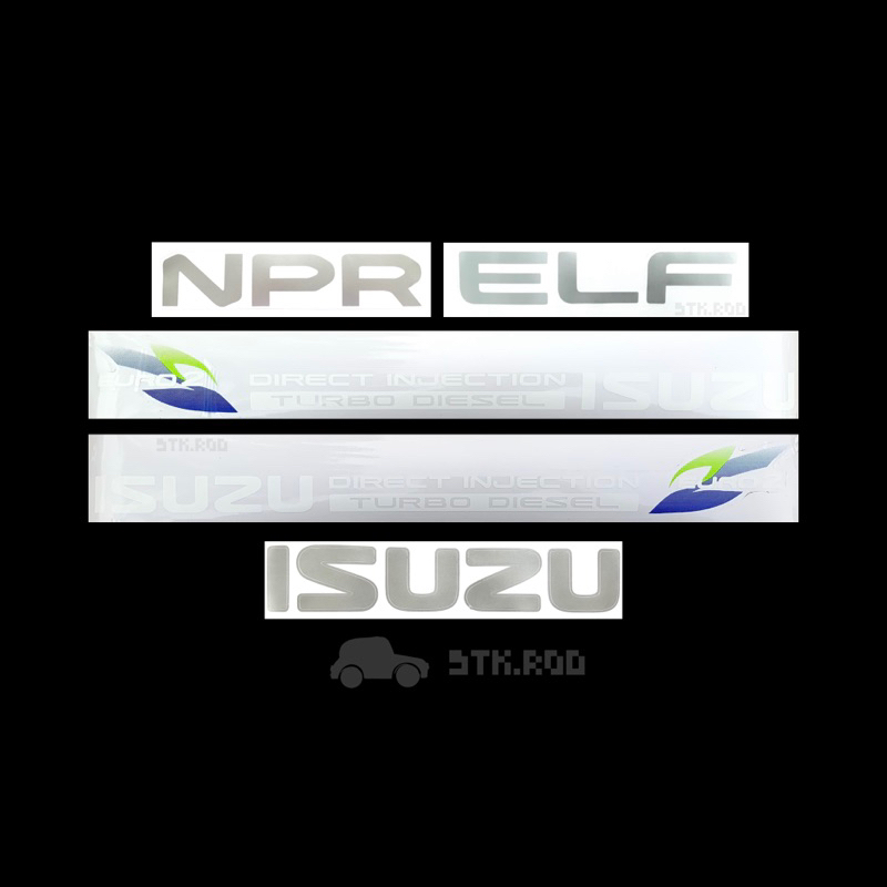 สติ๊กเกอร์ รอบคัน NPR 95 ใบไม้เขียว EURO2 DIRECT INJECTION TURBO DIESEL ISUZU ELF NPR อีซูซุ STICKER