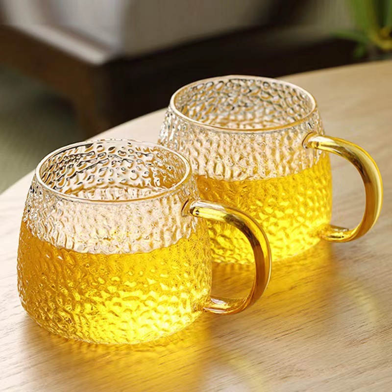 แก้วน้ำ มีหูจับ สไตล์ญี่ปุ่น ขนาด 400 มล. ทนความร้อน