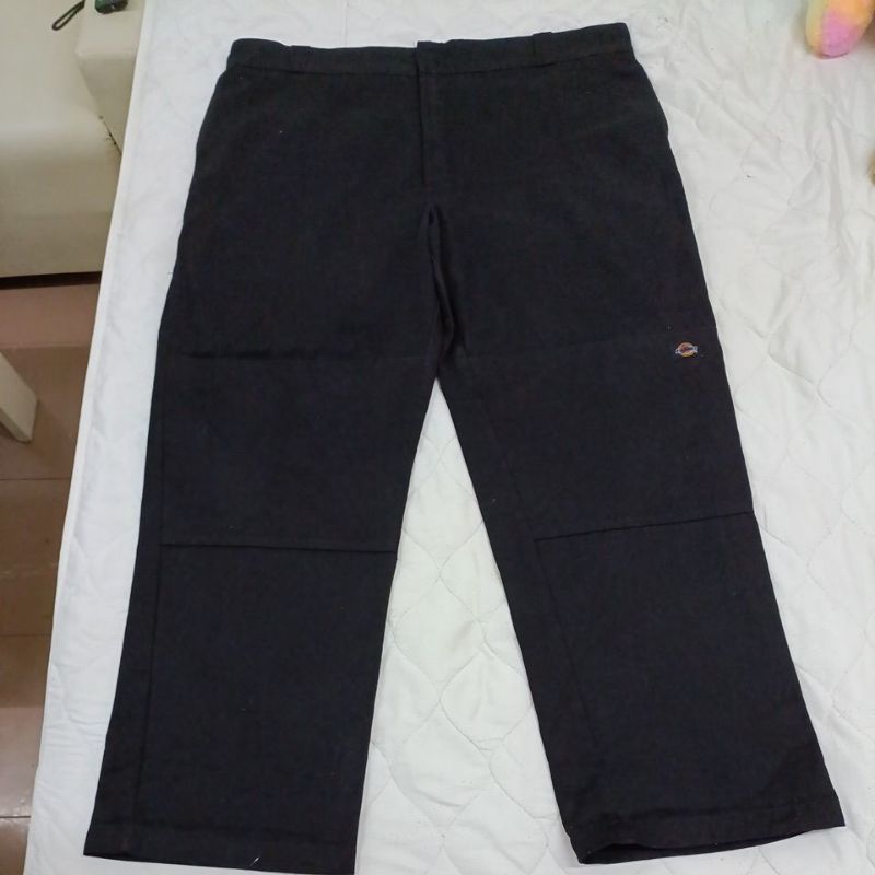 กางเกงขายาวดิ๊กกี้Dickies  สีดำ ขาต่อ 5 กระเป๋า ของแท้ เอว 44 ยาว 45 ปลายขากว้าง 10 นิ้วของแท้ราคาถู