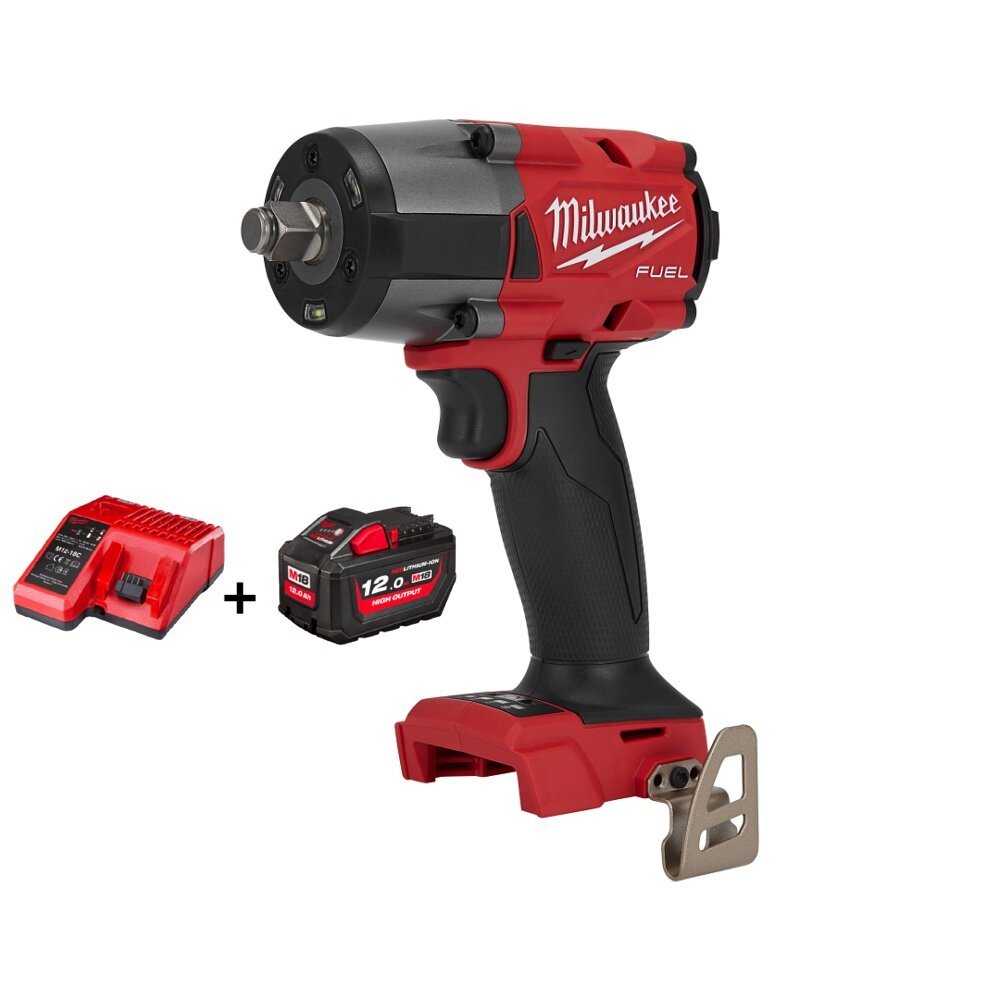 Milwaukee 🇹🇭 SET 12.0 Ah บล็อกกระแทกไร้สาย รุ่น M18 FMTIW2F12-0X0 18 โวลต์ 1/2" *พร้อมแบต12Ah 18V แล