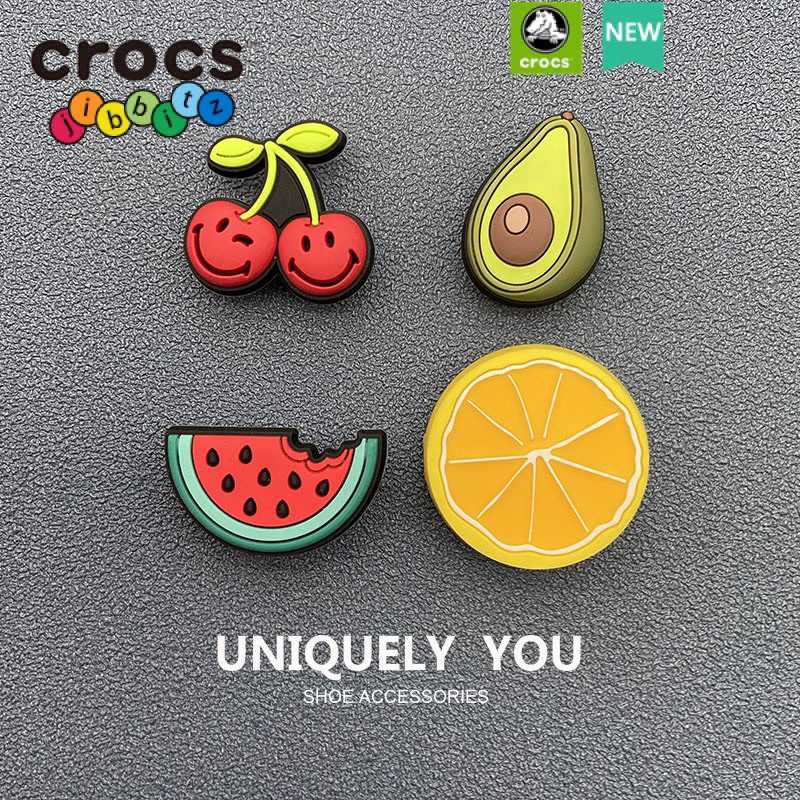 crocs jibbitz charm ผลไม้สีสดใส