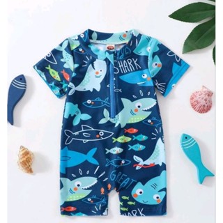 ชุดว่ายน้ำเด็กผู้ชาย 0 - 5 ขวบชุดว่ายน้ำเด็กเล็ก บอดี้สูทเด็…