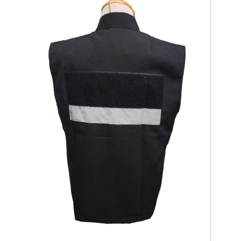 เสื้อกั๊กกรมการปกครอง เสื้อกั๊ก อสม เสื้อกั๊กตำรวจ มีแถบสะท้อนแสงหน้าหลัง ไซส์ M( 42 )