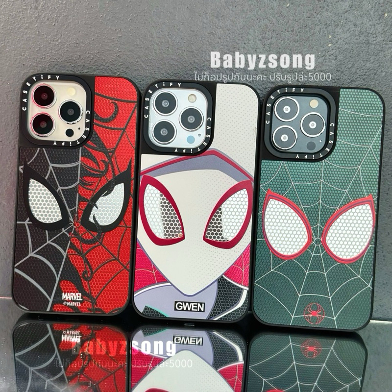 เคสกระจกสไปเดอร์แมน สำหรับรุ่นไอโฟน 11 -15 15pro 15promax